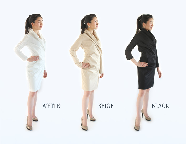 WHITE / BEIGE / BLACK
